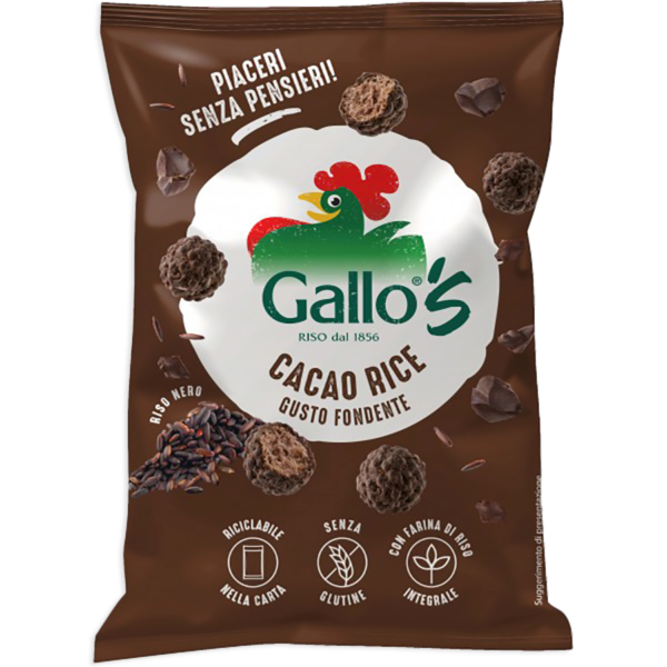Gallo's Cacao Rice con Riso Nero gusto Fondente 30g