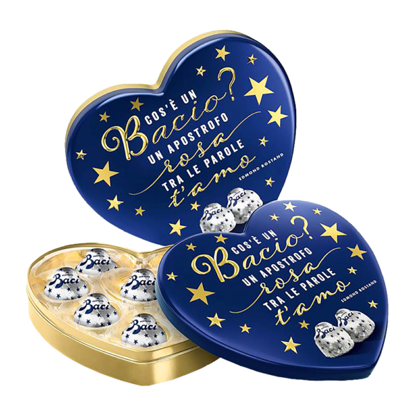 Baci Perugina Latta Cuore con Frasi 100g