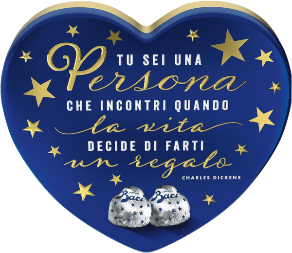 Baci Perugina Latta Cuore con Frasi 100g
