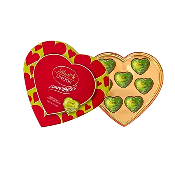 Lindt Lindor Scatola Cuore a Pistacchio 82g