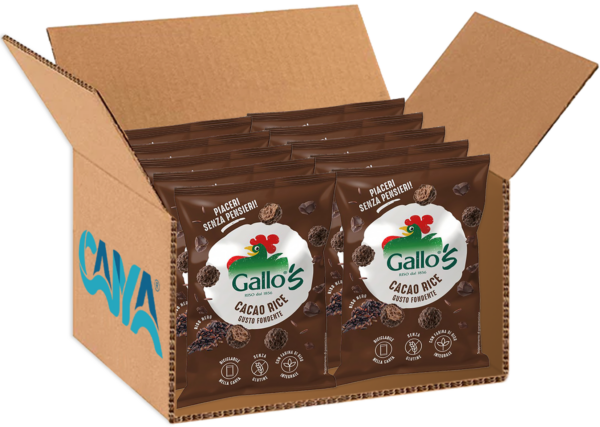 Gallo's Cacao Rice con Riso Nero gusto Fondente 30g box