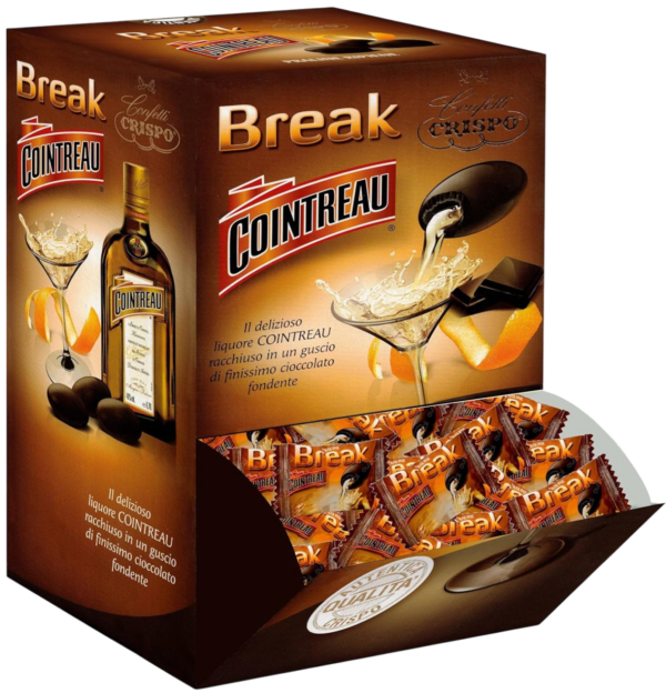 Crispo Break Cointreau Cioccolato Fondente Ripieno di Liquore 1kg