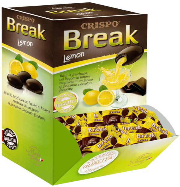 Crispo Break Lemon Cioccolato Fondente Ripieno di Liquore al Limone 1kg