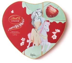 Lindt Lindor Latta Cuore Virgola Cioccolata a Latte 250g