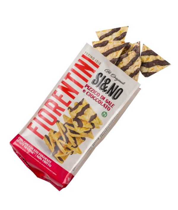 Fiorentini Si&No BIO Triangolini di Mais Salati e Cioccolato Fondente 80g
