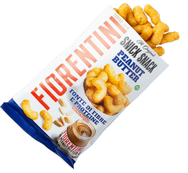 Fiorentini Snick Snack Peanut Butter Cornetti di Mais con Crema di Arachidi 70g