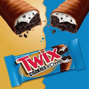 Twix Cookies & Creme Barretta con Crema Vaniglia e Pezzi di Biscotto 77,1g