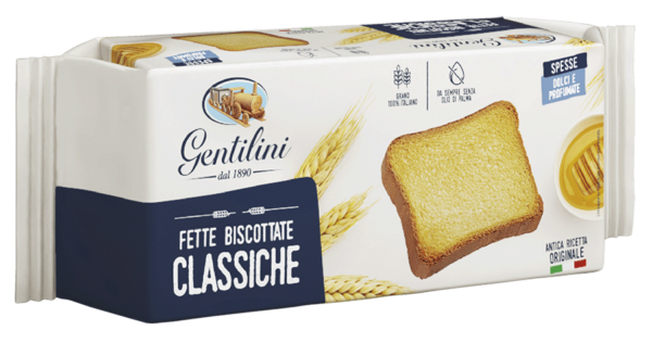 Gentilini Fette Biscottate Classiche Spesse Dolci e Profumate 185g