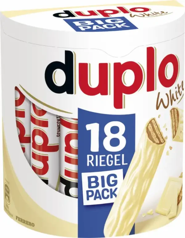 Duplo Barrette al Cioccolato Bianco e Wafer 327,6g