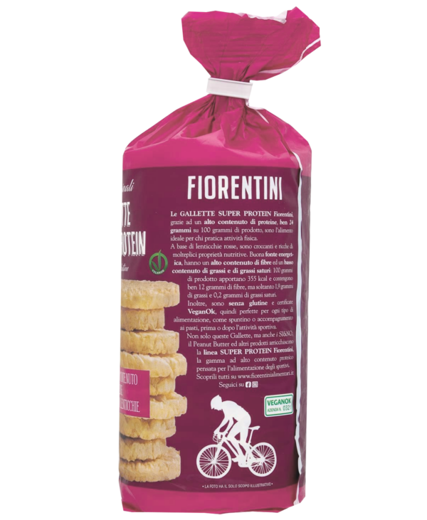 Fiorentini Gallette Super Protein con Lenticchie Rosse 120g retro