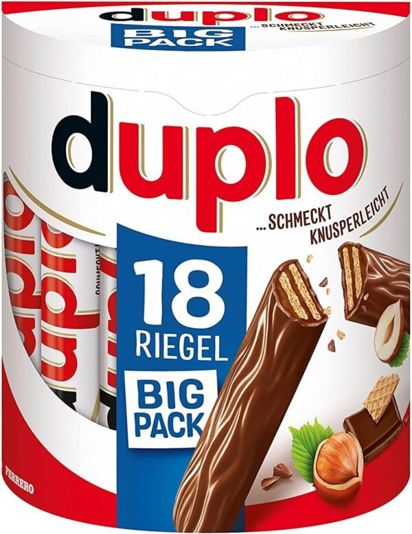 Duplo Barrette al Cioccolato a Latte e Wafer 327,6g