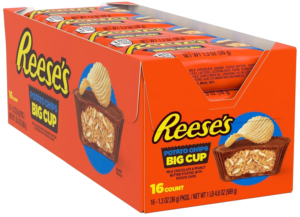 Reese's Potato Chips Tortine di Cioccolato con Burro d'Arachidi e Patatine Box 16x36g