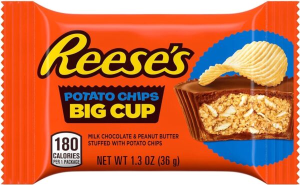 Reese's Potato Chips Tortine di Cioccolato con Burro d'Arachidi e Patatine Box 16x36g