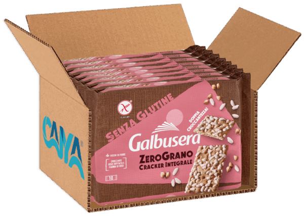 Galbusera ZeroGrano Cracker Integrale con Riso Soffiato 360g box