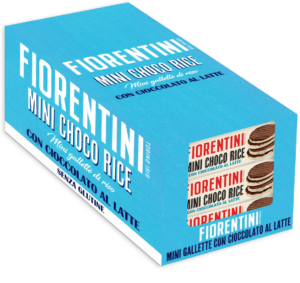 Fiorentini Mini Choco Rice Gallette di Riso con Cioccolato a Latte Box 24x16g box azzurro
