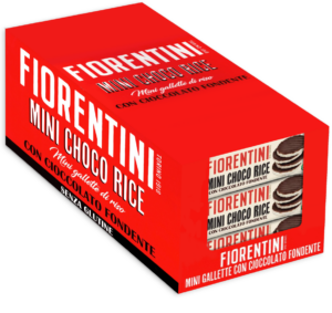 Fiorentini Mini Choco Rice Gallette di Riso con Cioccolato Fondente Box 24x16g box rosso
