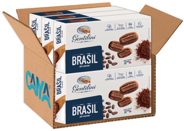 Gentilini Biscotti brasil al Cacao 250g box