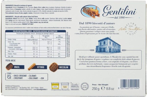 Gentilini Biscotti Margherite al Profumo di Agrumi 250g