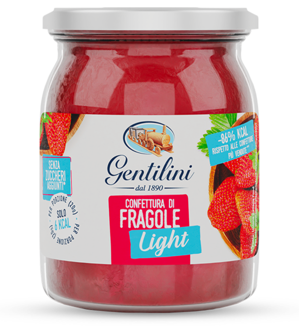 Gentilini Light Confettura Fragola 220g