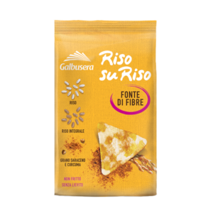Galbusera RisosuRiso Triangolini con Grano Saraceno e Curcuma 70g box