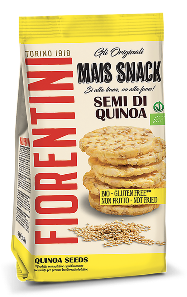 Fiorentini Mais Snack Mini Gallette con Semi di Quinoa Senza Glutine 50g