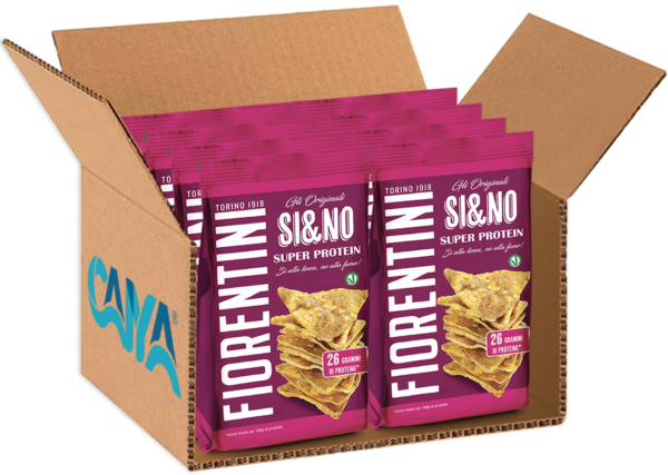 Fiorentini Si&No Super Protein Triangolini di Lenticchie e Ceci 80g box