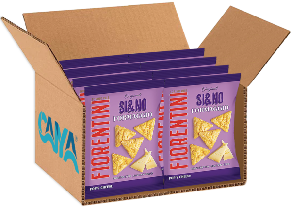 Fiorentini Si e No Pop's Cheese Mini Gallette di Mais al Formaggio 40g box
