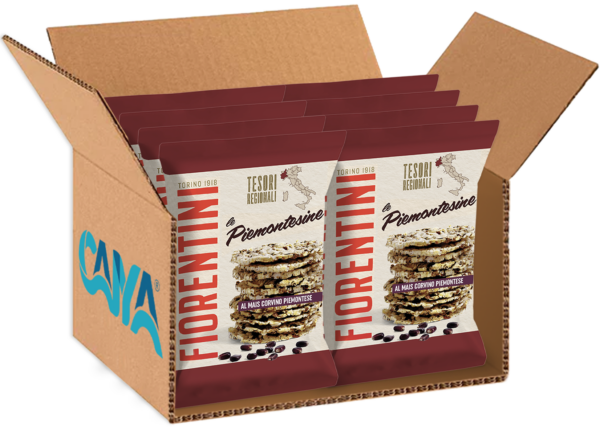 Fiorentini Tesori Regionali Piemontesine Gallette con Mais Corvino 90g box