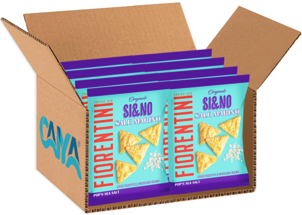 Fiorentini Pop's Sea Salt Mini Gallette di Mais con Sale Marino 40g box