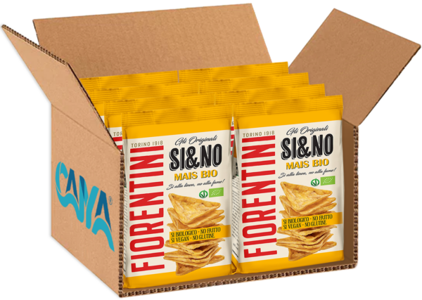 Fiorentini Si&No BIO Triangolini di Mais al Sale Marino 100g box