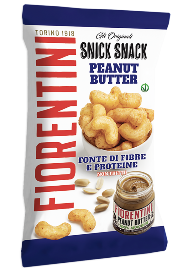 Fiorentini Snick Snack Peanut Butter Cornetti di Mais con Crema di Arachidi 70g