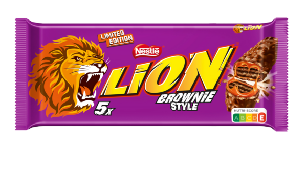 Lion Brownie Style Barrette di Cioccolato e Caramello gusto Brownie 150g