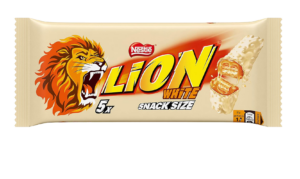 Lion White Barretta al Cioccolato Bianco con Wafer e Riso Soffiato 150g