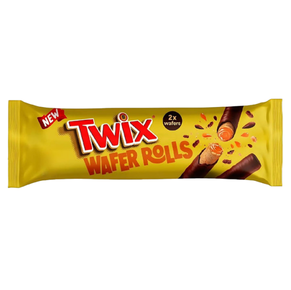 Twix Wafer Rolls con Cioccolato e Crema al Caramello 22,5g