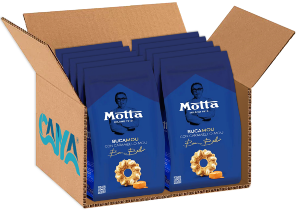 Motta Biscotti BucaMou con Caramello Mou 290g box