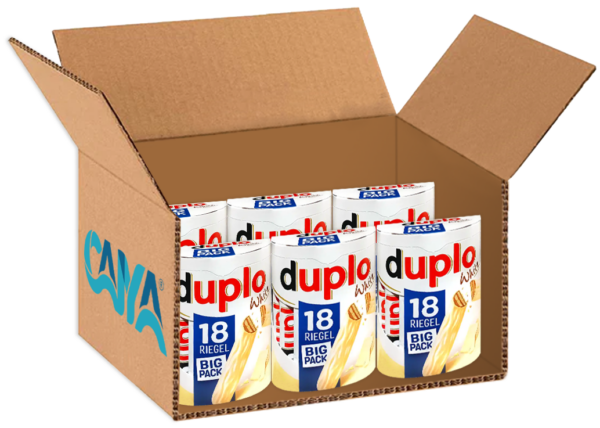Duplo Barrette al Cioccolato Bianco e Wafer 327,6g box
