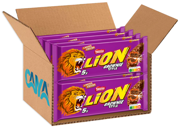 Lion Brownie Style Barrette di Cioccolato e Caramello gusto Brownie 150g box