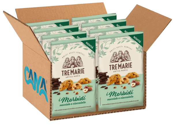 Tre Marie i Morbidi Frollini con Nocciole e Cioccolato 300g box