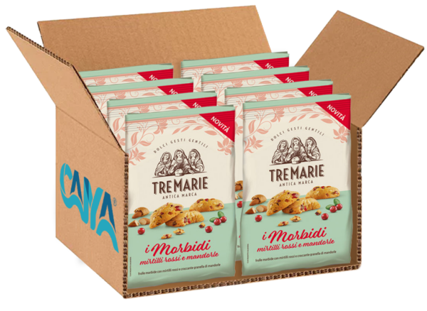 Tre Marie i Morbidi Frollini con Mirtilli e Mandorle 300g box