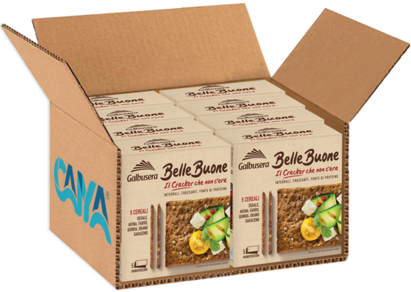 Galbusera BelleBuone Cracker Integrale ai 5 Cereali 200g box