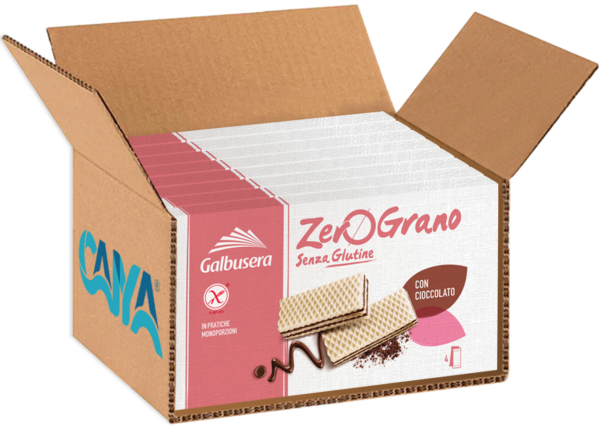Galbusera ZeroGrano Wafer Cioccolato Senza Glutine 180g box