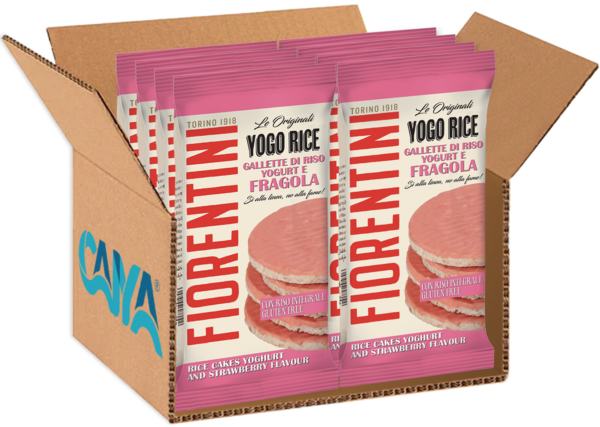 Fiorentini Yogo Rice Gallette di Riso con Yogurt e Fragola 100g box