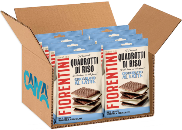 Fiorentini Quadrotti di Riso con Cioccolato al Latte 80g box