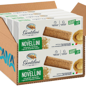 Gentilini Novellini Biscotti con Grano Saraceno e Germe di Grano Tostato 250g box