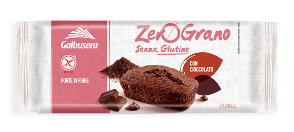 Galbusera ZeroGrano Plumcake Cioccolato Senza Glutine 222g box