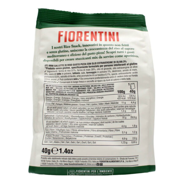 Fiorentini Rice Snack Gusto Pizza 40g
