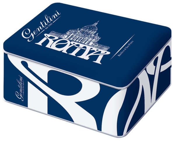 Gentilini Biscottiera San Pietro con Biscotti Brasil e Marie 500g