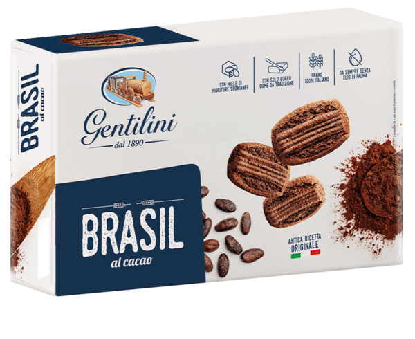 Gentilini Biscotti brasil al Cacao 250g