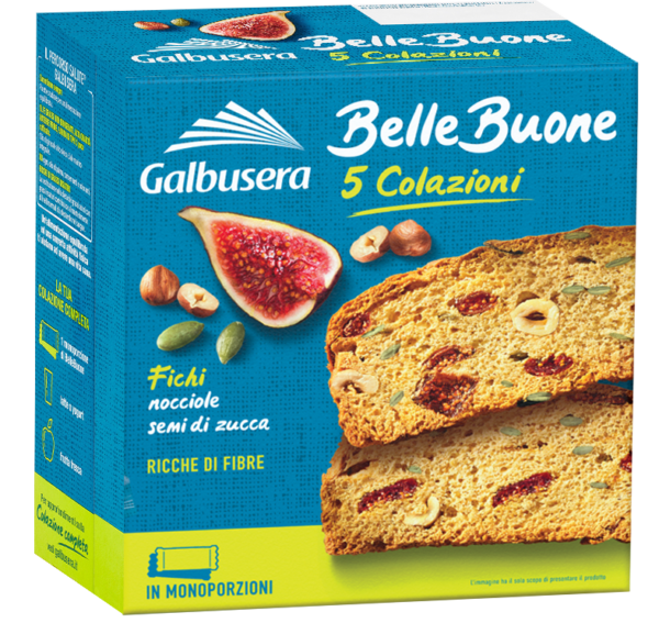 Galbusera BelleBuone Fette Spesse con Fichi, Nocciole e Semi di Zucca 200g