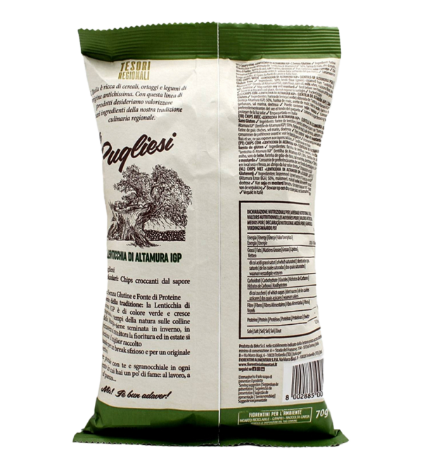 Fiorentini Tesori Regionali Le Pugliesi Chips con Lenticchia di Altamura 70g
